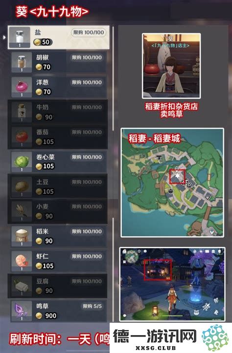 原神中售卖鳗鱼的商人具体位置哪里可以找到？